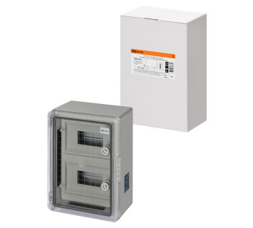 Бокс ЩРН-П-16 модулей, прозр. крышка, ABS, IP65, от -45 до +75 °С, навесной, (250х350х150) TDM