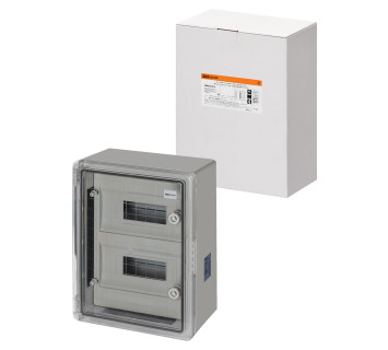 Бокс ЩРН-П-24 модуля, прозр. крышка, ABS, IP65, от -45 до +75 °С, навесной, (300х400х170) TDM