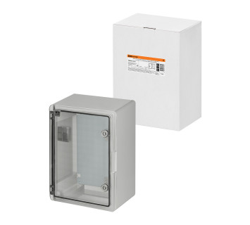 Бокс пластиковый ЩМП-0-4, прозр. крышка, ABS, IP65, от -45 до +75 °С, навесной, (400x300x210) TDM