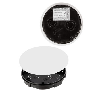 Монтажная коробка У191 СП D102х15 мм, крышка, IP20, инд. штрихкод TDM