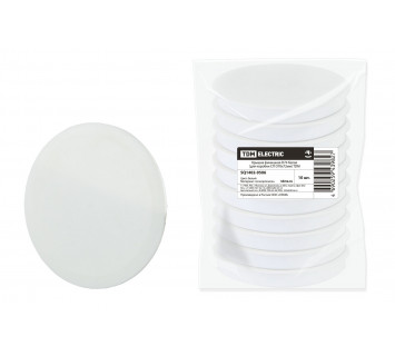 Крышка финишная D74 белая (для коробки СП D70х72мм) TDM