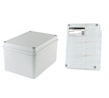 Распаячная коробка ОП 150х110х85мм, крышка, IP44, гладкие стенки, инд. штрихкод, TDM