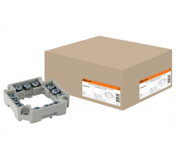 Клеммник для распаячных и установочных коробок с шагом 60мм, IP20, TDM