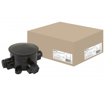 Коробка электромонтажная КЭМ 2-660-3 ОП D95 мм IP65, 3-х рожк. (карболит) TDM