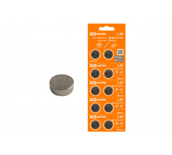 Элемент питания AG10/LR1130 Alkaline 1,5V BP-10 TDM