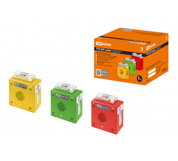 Трансформатор тока измерительный ТТН  30T/150/5-5VA/0,5-Р (3 шт., color) TDM