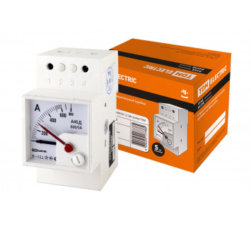 Амперметр А45Д  600/5А-1,5 (DIN-рейка) TDM