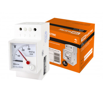 Вольтметр В45ПД 300В-1,5 (DIN-рейка) TDM