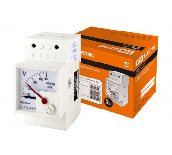 Вольтметр В45ПД 500В-1,5 (DIN-рейка) TDM