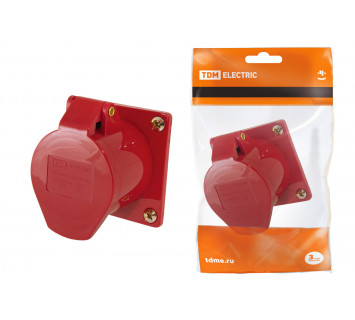 Розетка 425 скрытая 3Р+РЕ+N 32А 380В IP44 TDM