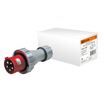 Вилка кабельная IP67 125А 3Р+РЕ+N 380В TDM